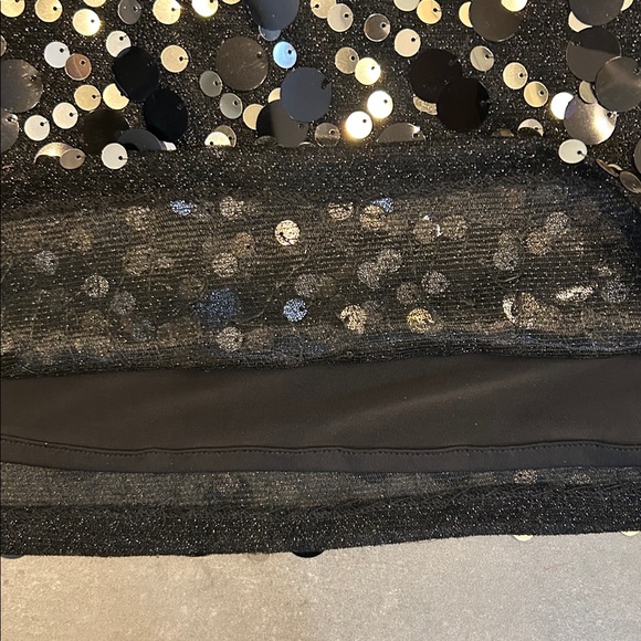 Ramy Brooke Black Tanya Sequined Mini Dress - Picture 8 of 12